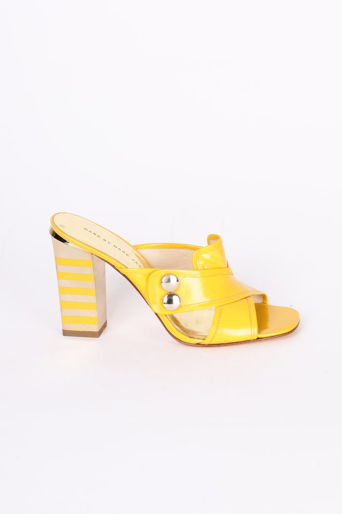 Marc by Marc Jacobs Womens Yellow Heels Size EU 39