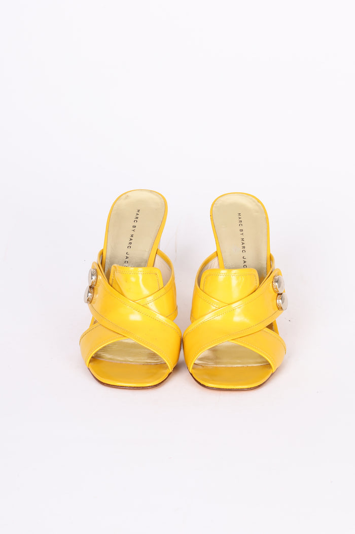 Marc by Marc Jacobs Womens Yellow Heels Size EU 39