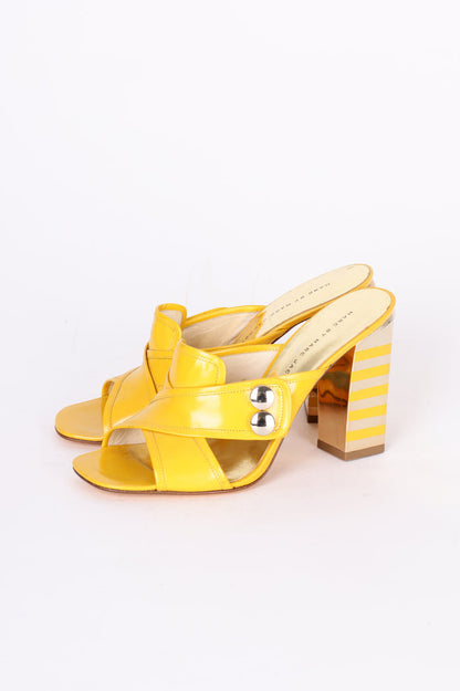 Marc by Marc Jacobs Womens Yellow Heels Size EU 39