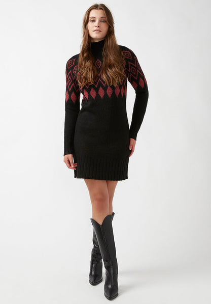 Buffalo Dresses Black Knit Casual Dresses Easy-Wear Silhouette Easy-Care Styling