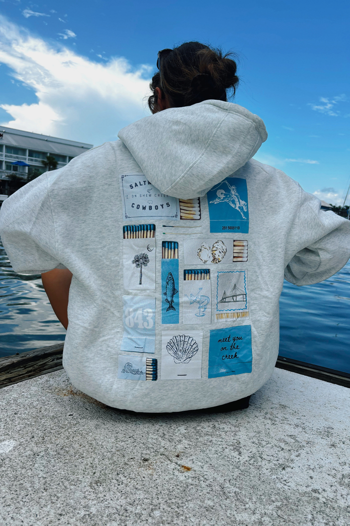 MATCHBOX HOODIE LIGHT GREY