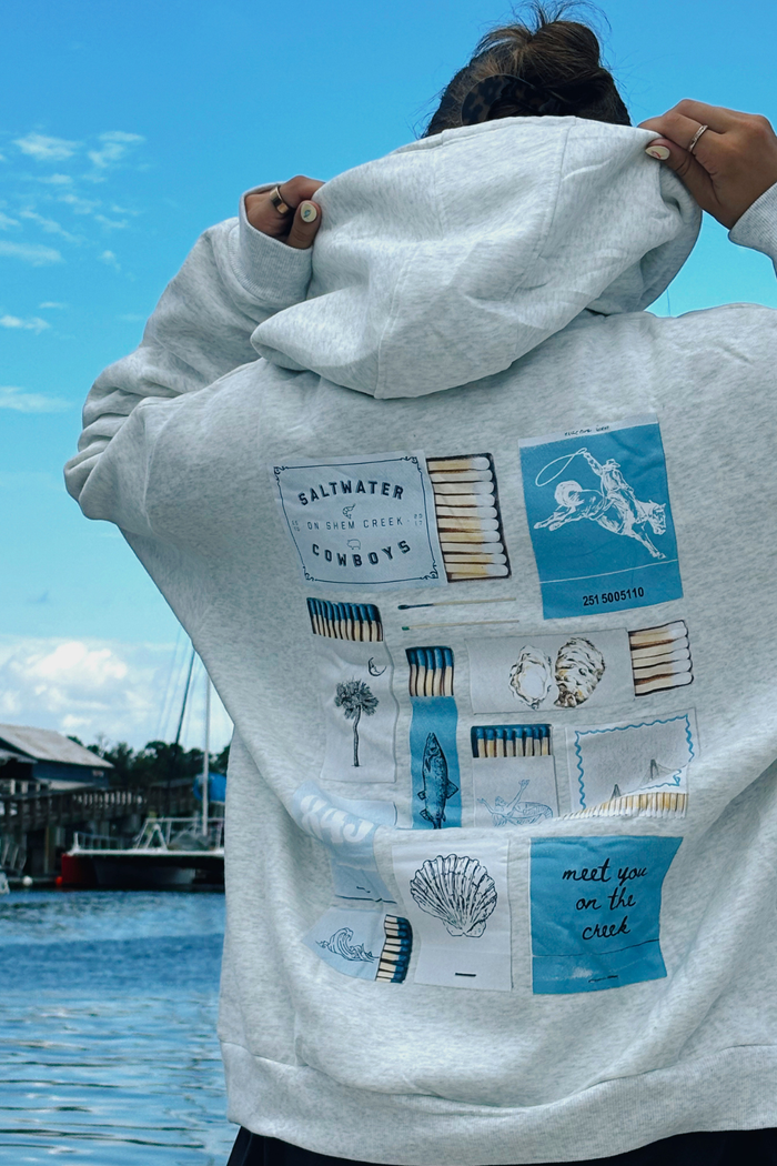 MATCHBOX HOODIE LIGHT GREY