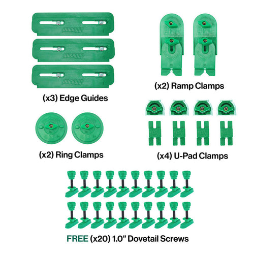 MATCHFIT CNC Workholding Kit plus FREE 1" Dovetail Track Hardware (20 pack)