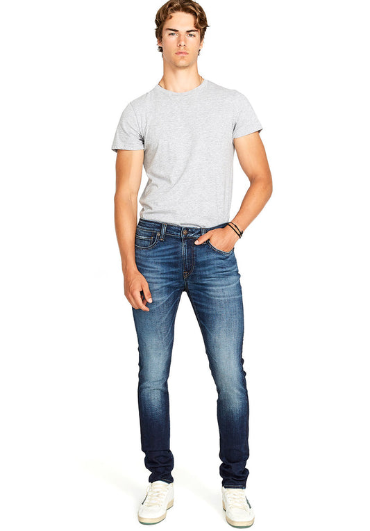 Buffalo Men Jeans Navy Denim Denim Pants Stretch