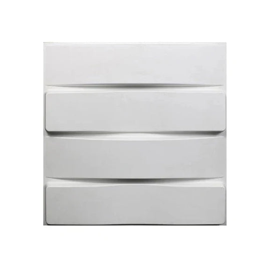 Mega Luxe Paintable 3D Texture PVC Wall Panels (19.7 x 19.7In.) - Decorative, waterproof, flame resistant, sturdy, interior decoration to add both aesthetics and functionality to your home and offices - D013 Mega Luxe