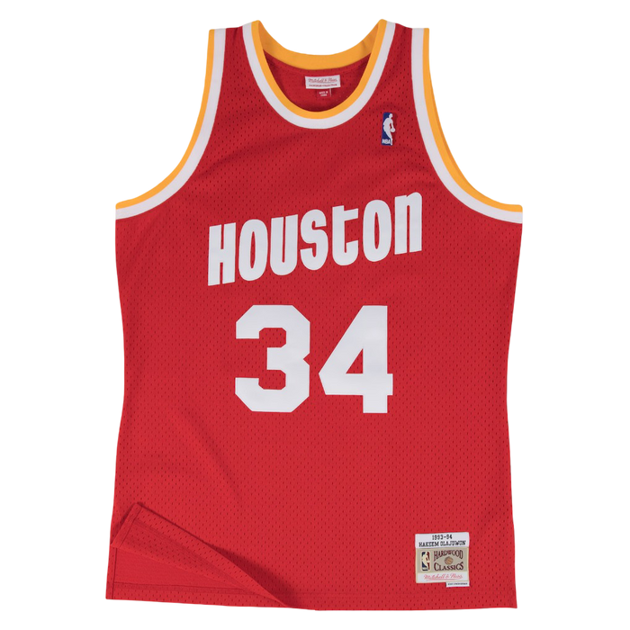 Men's Houston Rockets Mitchell & Ness HWC Hakeem Olajuwon Swingman Jersey
