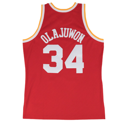 Men's Houston Rockets Mitchell & Ness HWC Hakeem Olajuwon Swingman Jersey
