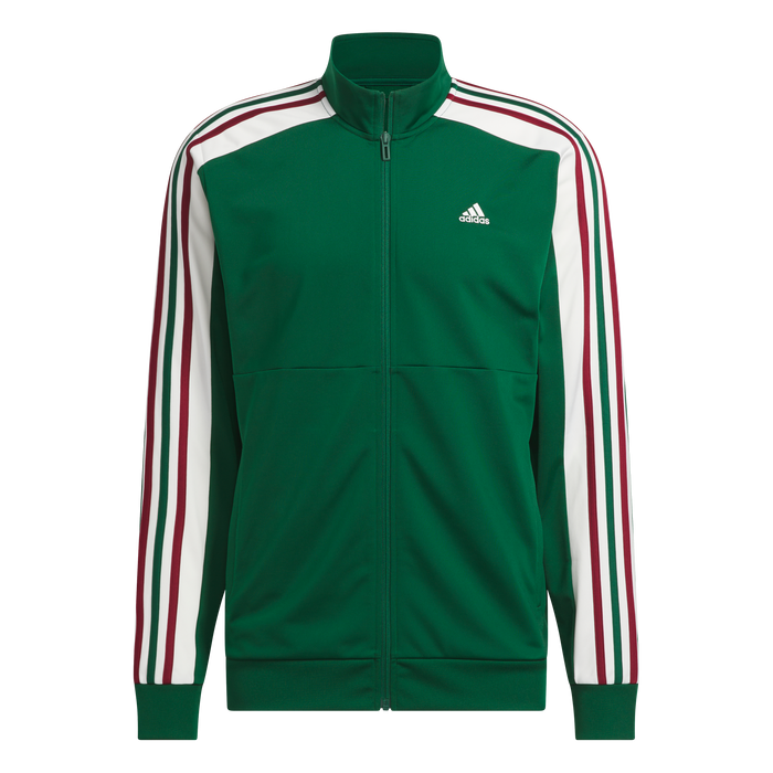 adidas Men's Nations Track Top | Dark Green / White / Burgundy | Men's