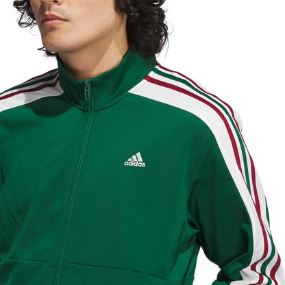 adidas Men's Nations Track Top | Dark Green / White / Burgundy | Men's