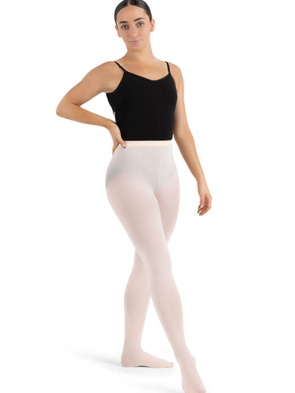 Mesh Transition Tight® w/ Mock Seam Ballet Pink-(18)