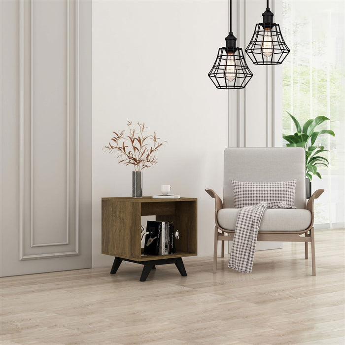 Metro End Table Dark Oak by Tauris™ -Home Living Store - -