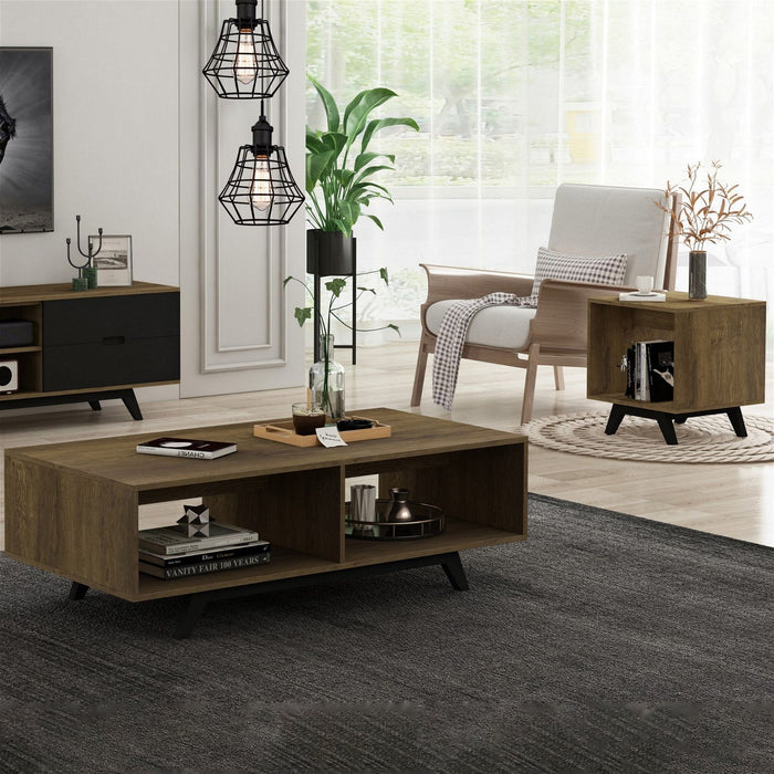 Metro End Table Dark Oak by Tauris™ -Home Living Store - -