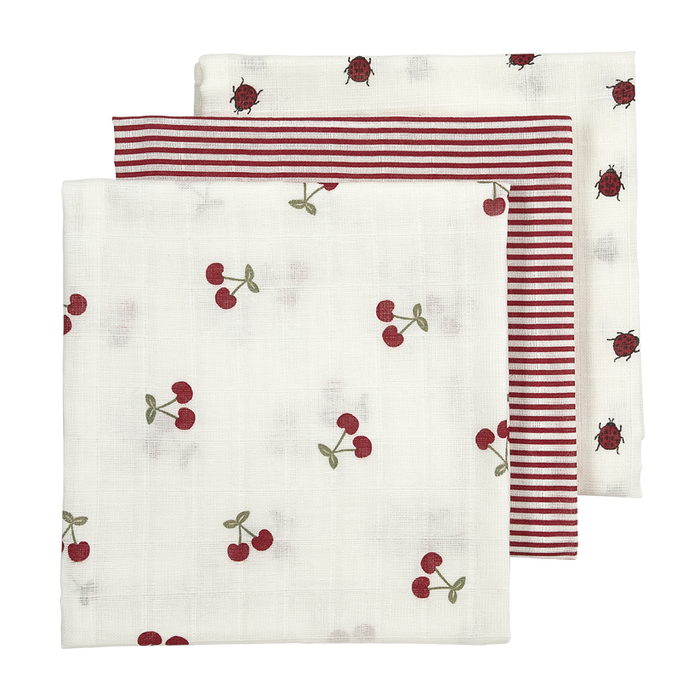 Meyco – Muslin Cloths 70x70cm (3 Pack) – Girly Garden Multicolor