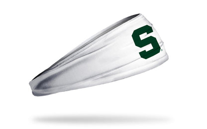 Michigan State University: S Logo White Big Bang Lite Headband - View 2