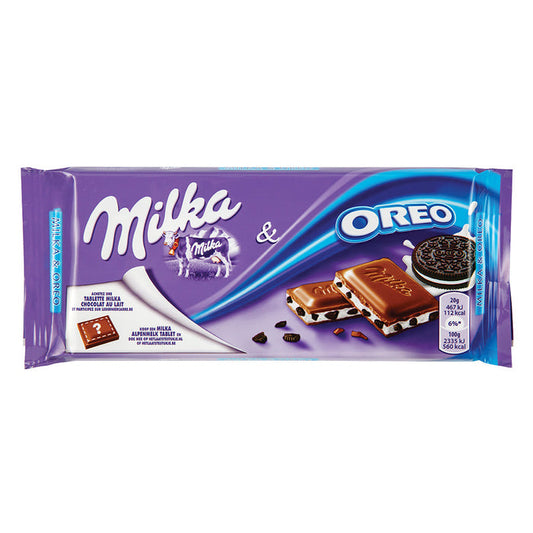 Milka Oreo Alpine Milk Chocolate Candy Bars - 22 Count