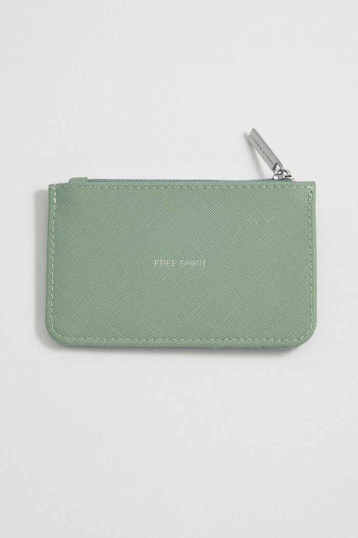 Mint Green Card Purse