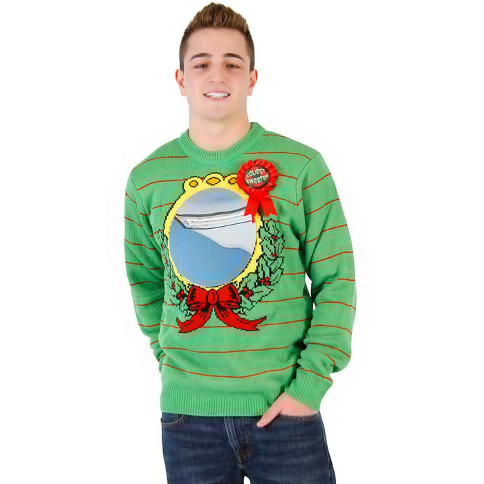 Mirror Ugliest Sweater Award Ugly Christmas Xmas Sweater-tvso