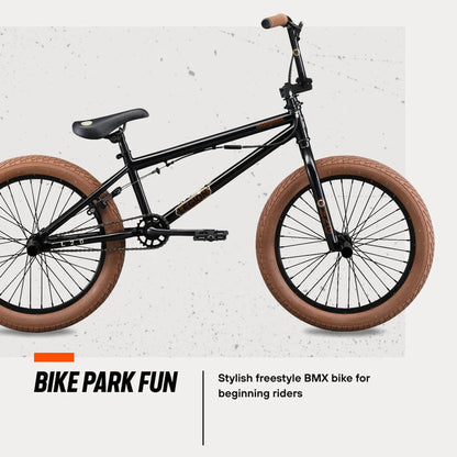 Mongoose Legion L20 Kids Freestyle BMX Bike Intermediate Rider 20inch Wheels Black