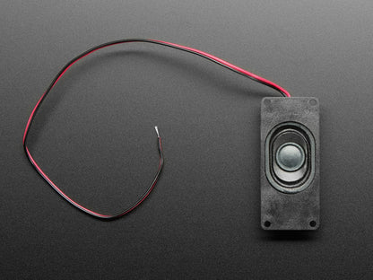 Mono Enclosed Speaker with Plain Wires - 3W 4 Ohm by The Pi Hut - The Pi Hut