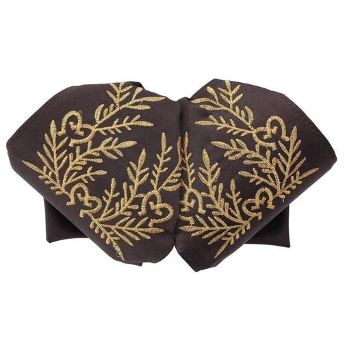 Moños Charros White Diamond Cafe con Oro