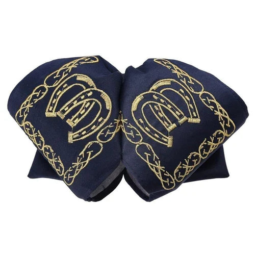Moño Charro White Diamond color negro con brillo – moño formal de charrería mexicana