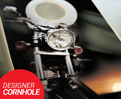 Motorcycle Cornhole Set