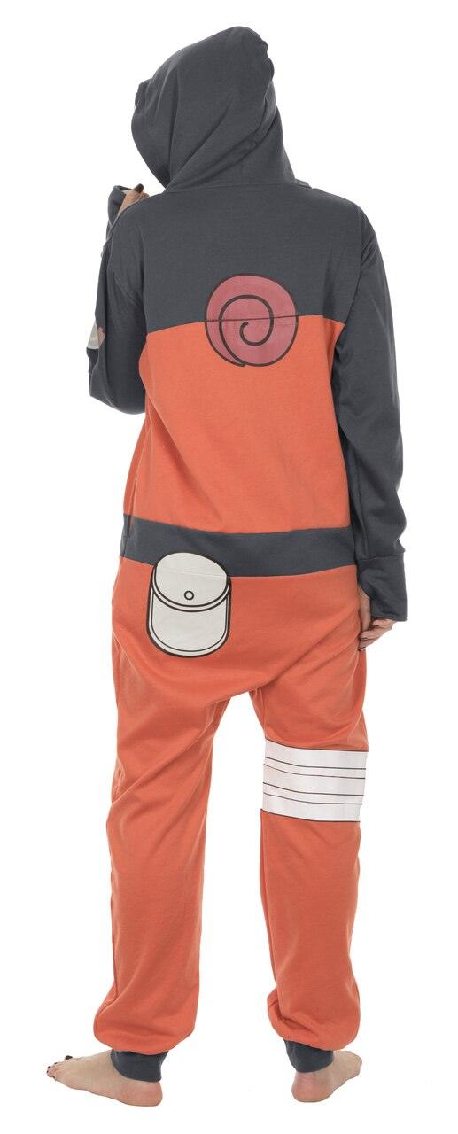 Naruto Shippuden Hidden Leaf Village Hooded One Piece Pajama-tvso