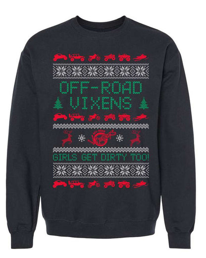 Naughty or Nice Christmas Crew - OFF-ROAD VIXENS CLOTHING CO.