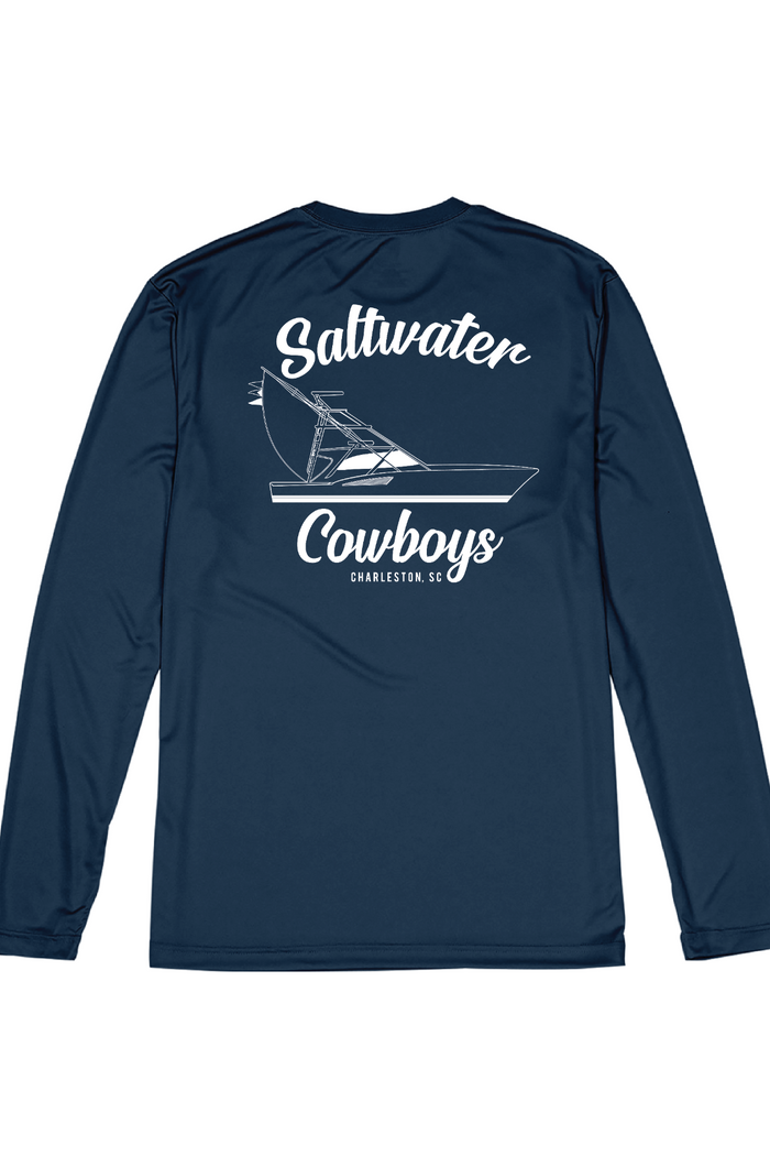 NAVY BOAT TEE