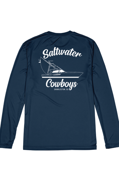 NAVY BOAT TEE