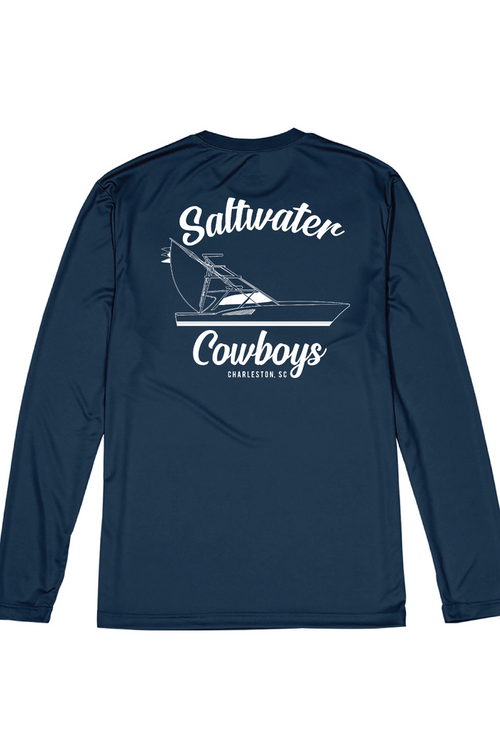 NAVY BOAT TEE