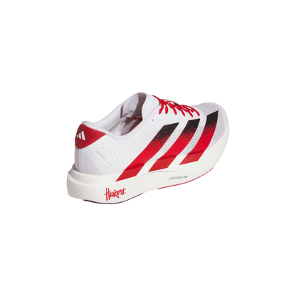 adidas Nebraska Cornhuskers Adizero Evo SL Running Shoes | Cloud White / Team Power Red / Core Black | Men's