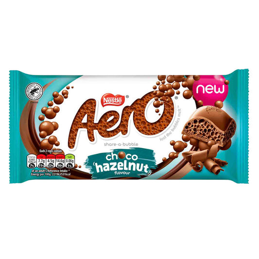 Nestle Aero Chocolate Hazelnut Share a Bubble Candy Bars - 12 Count