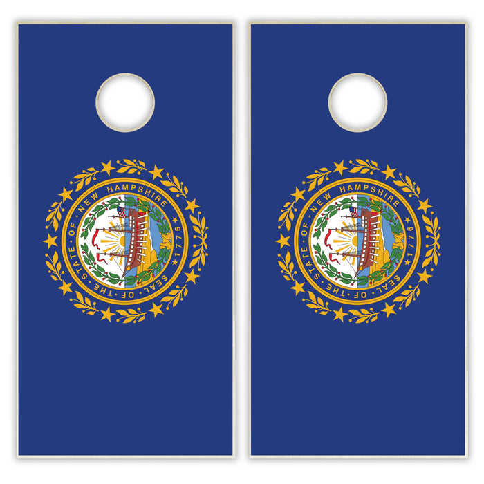 New Hampshire State Flag Cornhole Set
