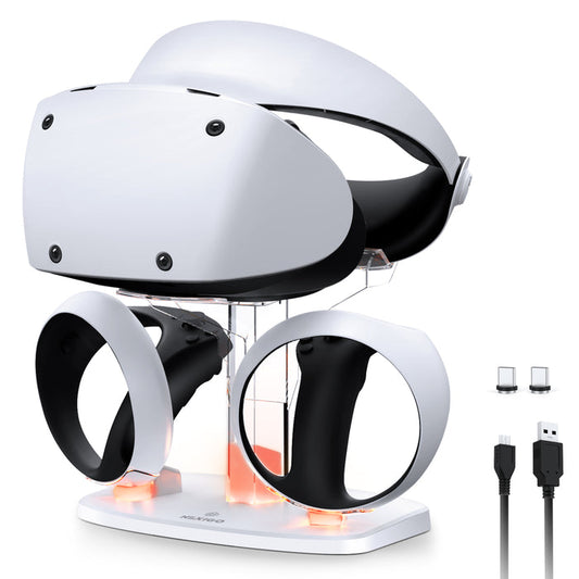 Controller Charging Station for PSVR2 with LED Light and Type-C cable