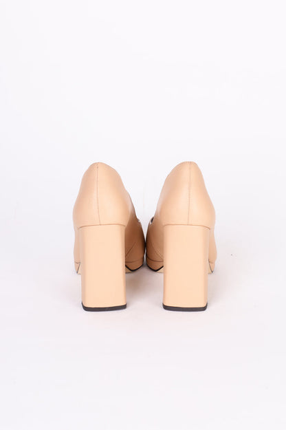 Nina Armando Womens Beige Heels Size EU 39