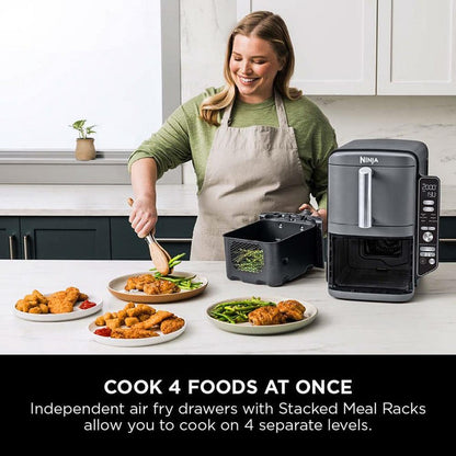 Ninja Double Stack XL 2-Drawer 9.5L Air Fryer Grey SL400UK