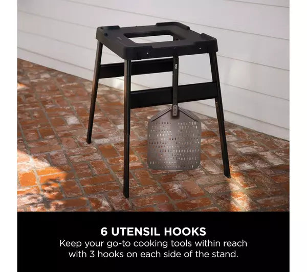 Ninja Woodfire Universal Adjustable Stand and Side Table Black 4718J800EUUK