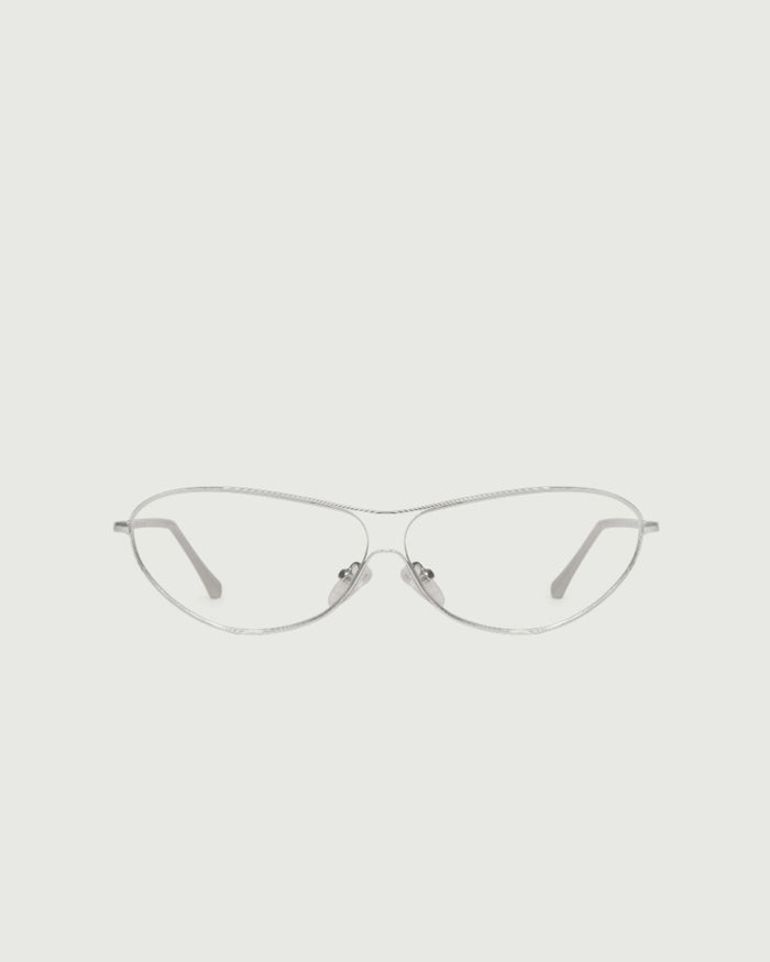 Silver::Nova Eyeglasses pilot silver metal front