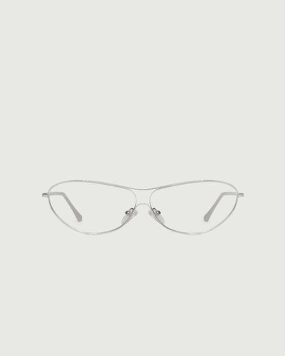 Silver::Nova Eyeglasses pilot silver metal front