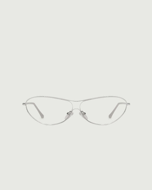 Silver::Nova Eyeglasses pilot silver metal front