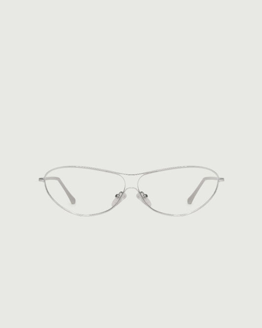 Silver::Nova Eyeglasses pilot silver metal front