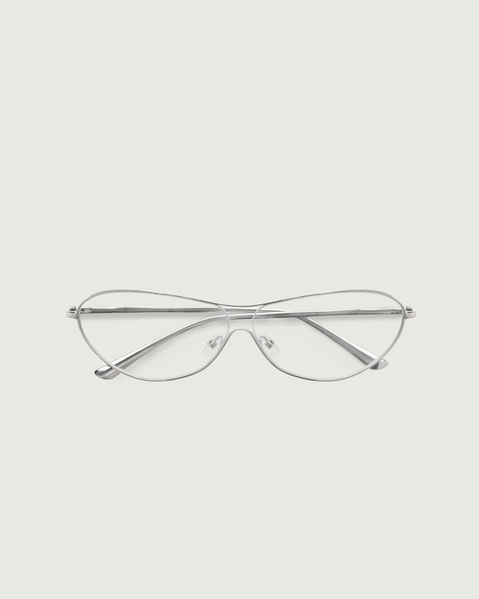Silver::Nova Eyeglasses pilot silver metal top