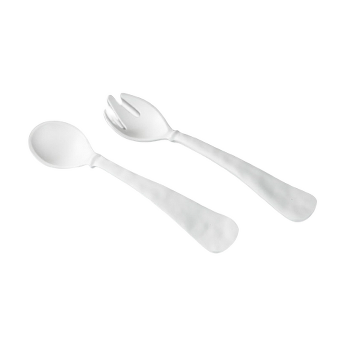 NUBE SALAD SERVERS  IN MATTE WHITE