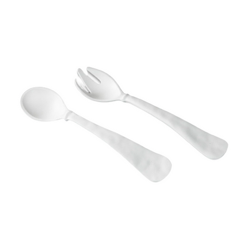 NUBE SALAD SERVERS  IN MATTE WHITE