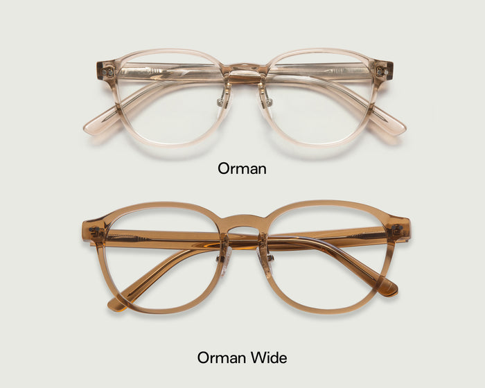 Saddle::Orman Wide Eyeglasses round brown bioacetate top 1