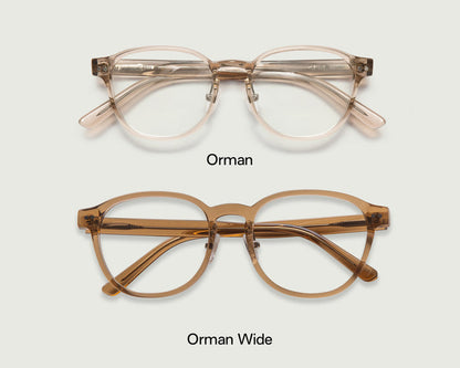 Saddle::Orman Wide Eyeglasses round brown bioacetate top 1
