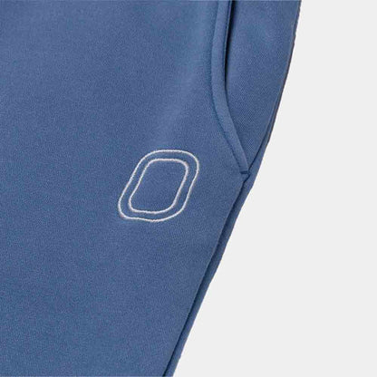 Up close view of emblem on the Overtime Classic Jogger.