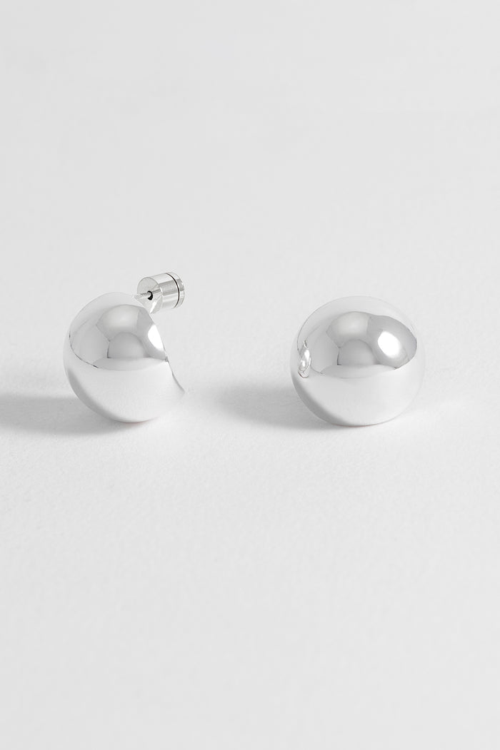 Oversized Sphere Stud Earrings