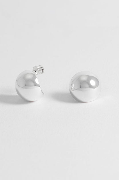 Oversized Sphere Stud Earrings